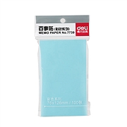得力 7739 记事贴便签纸便利贴 76ｘ126mm （单位：包） 混色 纸张平整柔韧 书写流畅