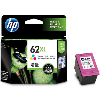惠普HP 62XL大容量彩色原装墨盒