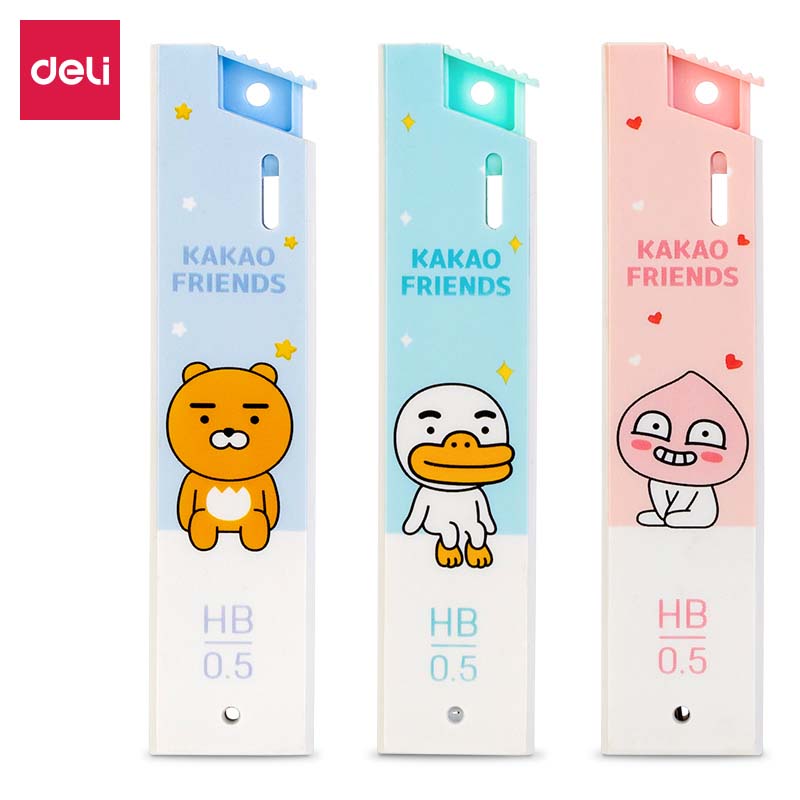 得力S393KAKAO FRIENDS活动铅芯HB-0.5mm(混)(盒)