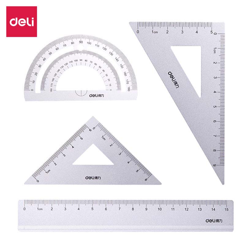 得力79516金属套尺(银色)